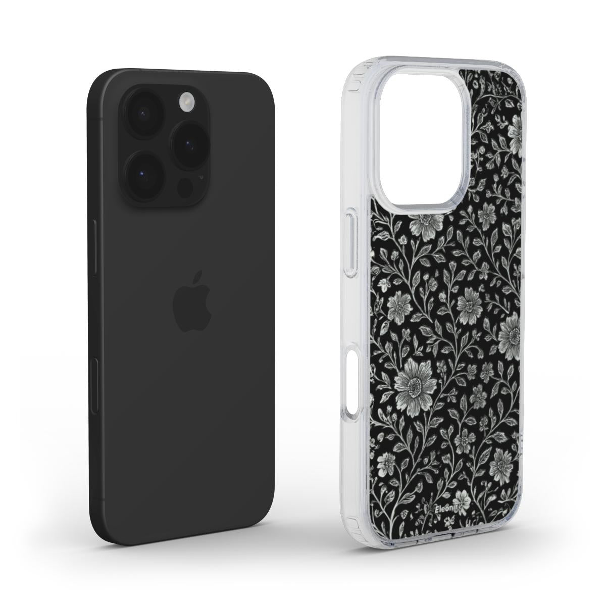 Elegant Floral print MagSafe Clear Phone Case