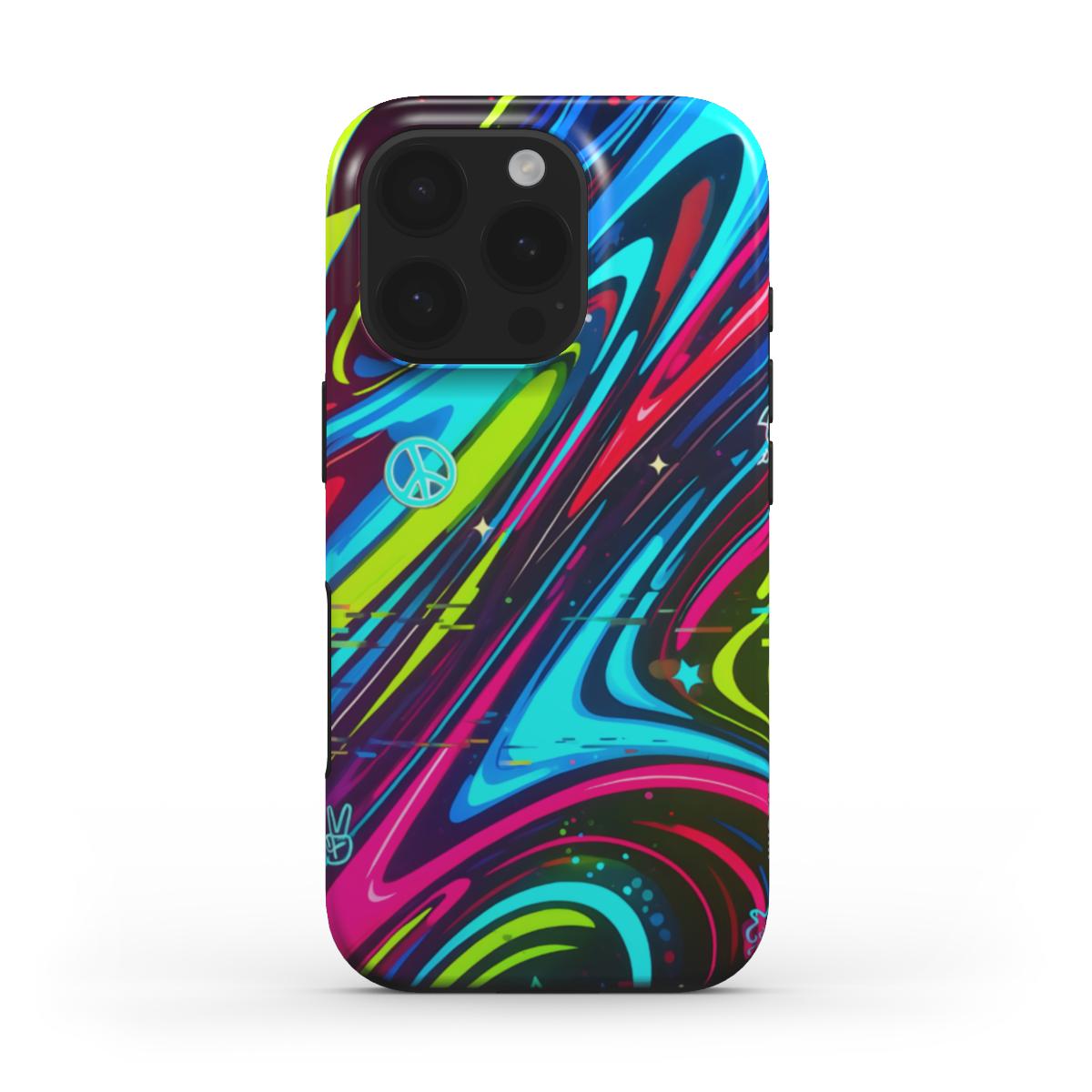 Cool Neon Colorful MagSafe Tough Phone Case