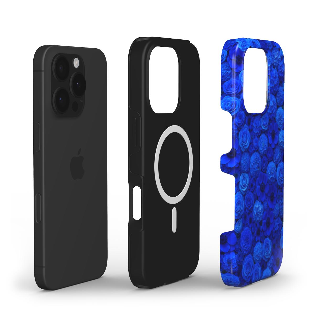 Blue Flowers MagSafe Tough Phone Case