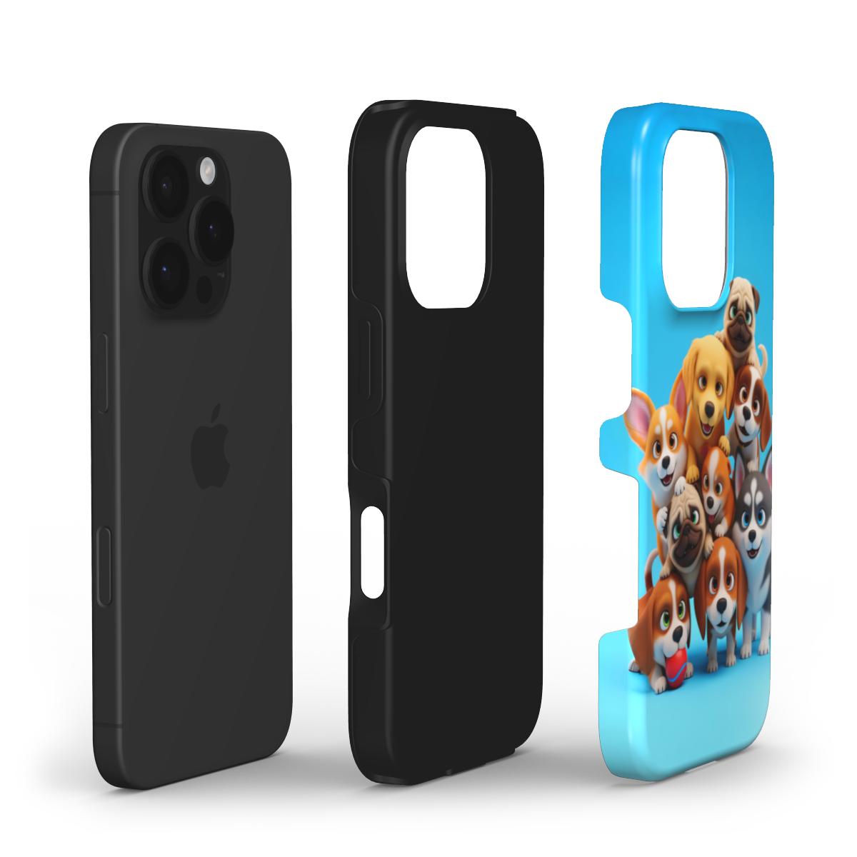 Cute Puppies Tough Phone Case