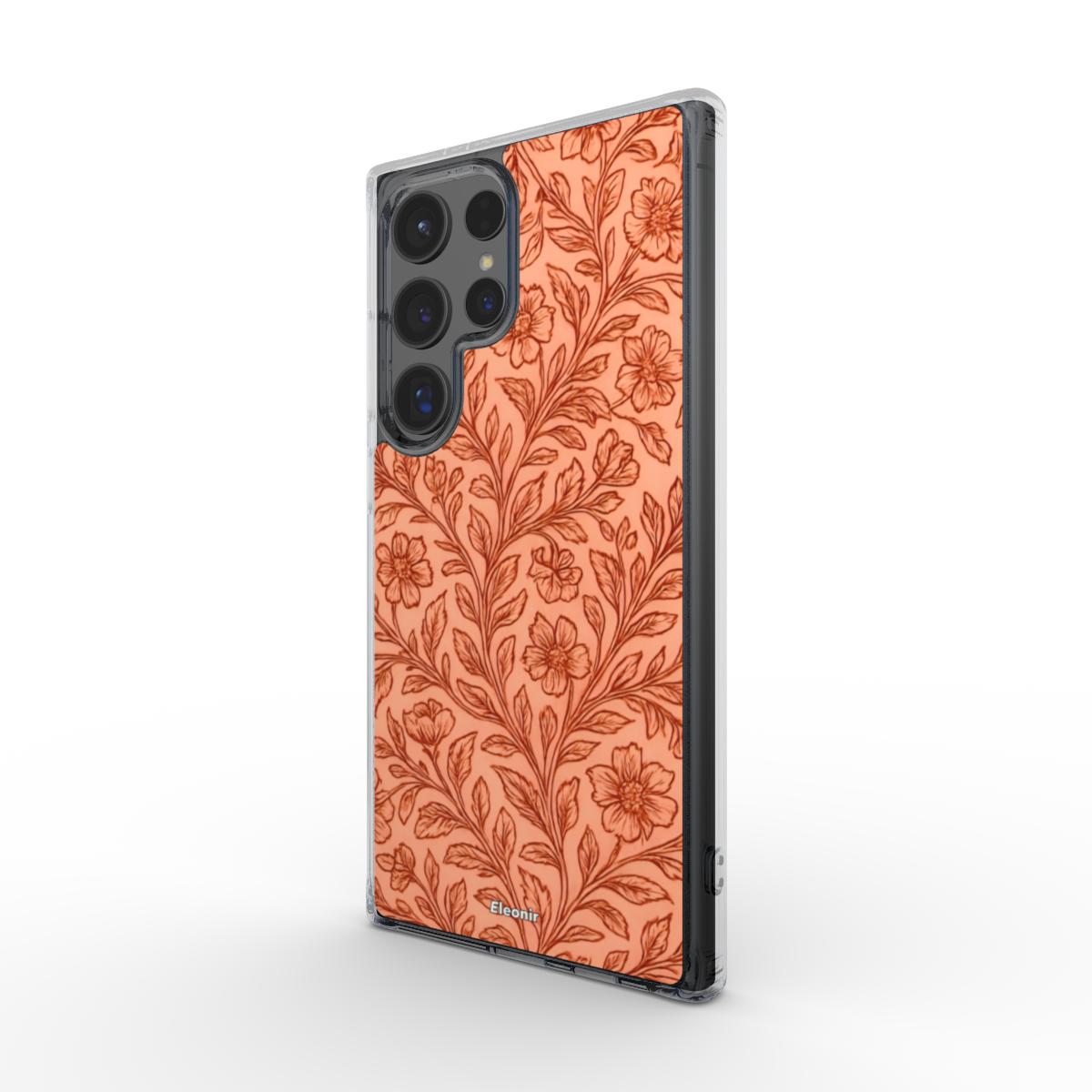 Royal Floral print Clear Phone Case