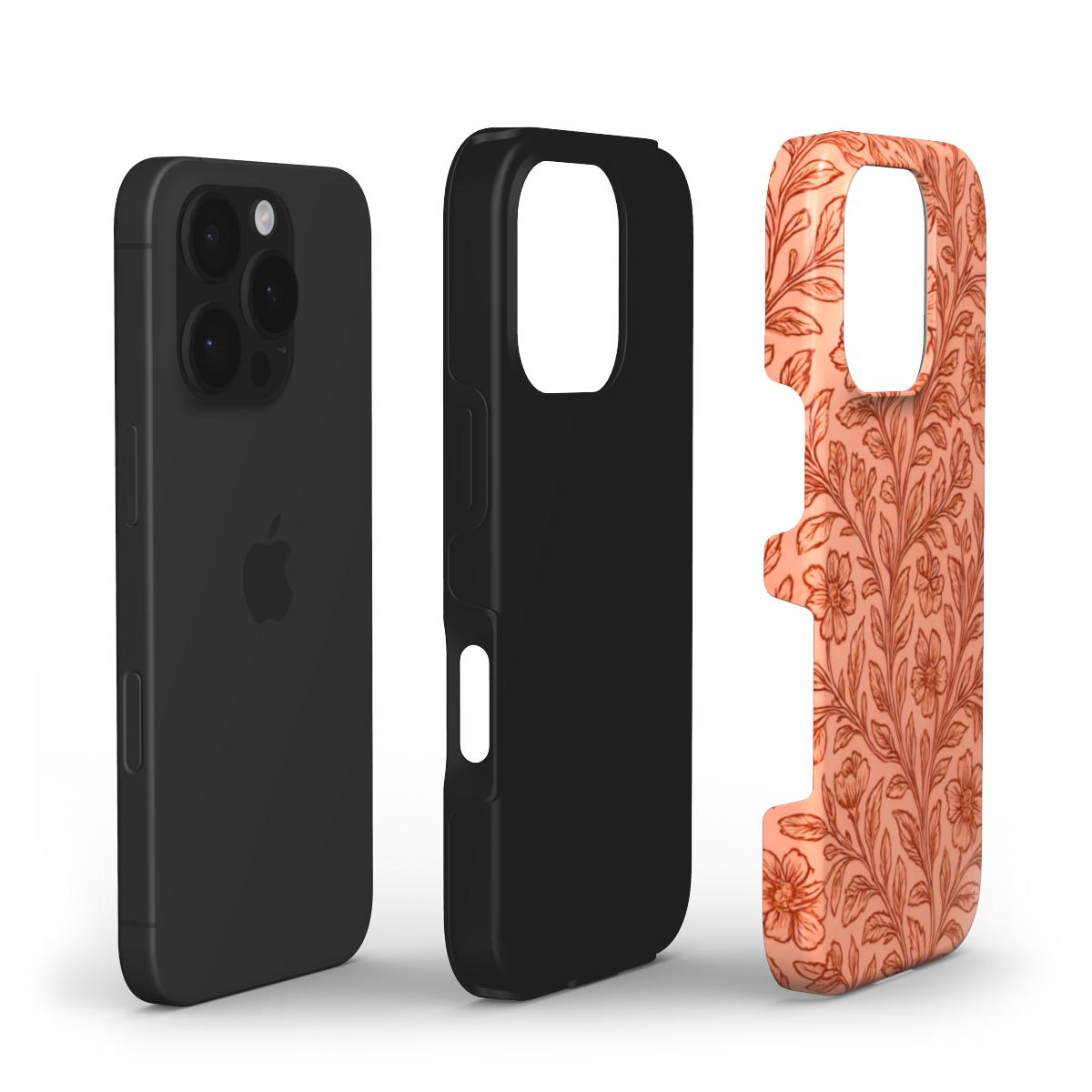 Royal Floral print Tough Phone Case