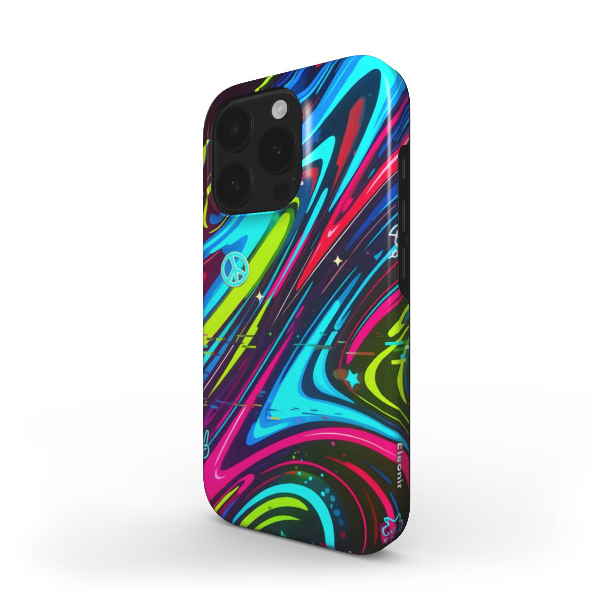 Cool Neon Colorful MagSafe Tough Phone Case