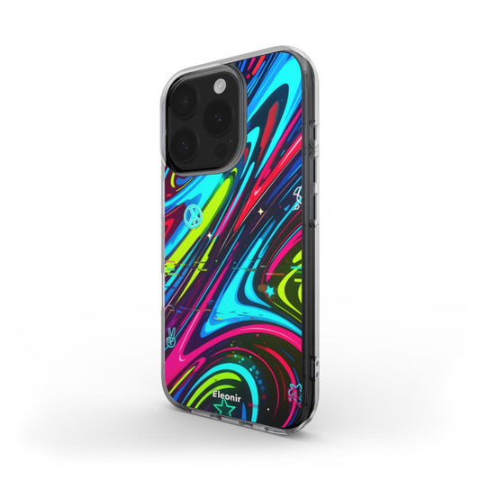 Cool Neon Colorful MagSafe Clear Phone Case