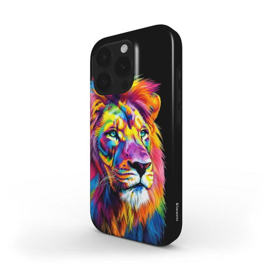 Majestic Colorful Lion MagSafe Tough Phone Case
